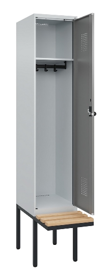 C+P Spind Evolo PLUS 0490407-10 mit Sitzbank 1 Abt.300mm Zylinder (HxBxT) 2120x300x815mm 9016/9016
