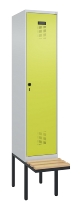 C+P Spind Evolo PLUS 0490407-10 mit Sitzbank 1 Abt.300mm Zylinder (HxBxT) 2120x300x815mm 9016/9016