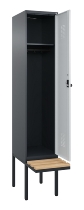 C+P Spind Evolo PLUS 0490407-10 mit Sitzbank 1 Abt.300mm Zylinder (HxBxT) 2120x300x815mm 9016/9016