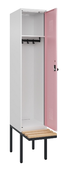 C+P Spind Evolo PLUS 0490407-10 mit Sitzbank 1 Abt.300mm Zylinder (HxBxT) 2120x300x815mm 9016/9016