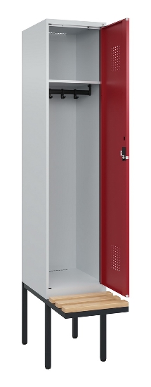 C+P Spind Evolo PLUS 0490407-10 mit Sitzbank 1 Abt.300mm Zylinder (HxBxT) 2120x300x815mm 9016/9016