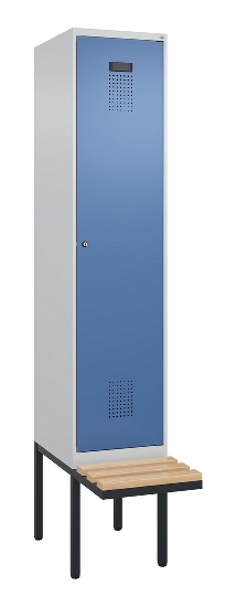 C+P Spind Evolo PLUS 0490407-10 mit Sitzbank 1 Abt.300mm Zylinder (HxBxT) 2120x300x815mm 9016/9016