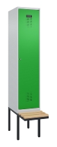 C+P Spind Evolo PLUS 0490407-10 mit Sitzbank 1 Abt.300mm Zylinder (HxBxT) 2120x300x815mm 9016/9016