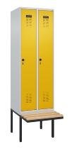 C+P Spind Evolo PLUS 0490407-10 mit Sitzbank 1 Abt.300mm Zylinder (HxBxT) 2120x300x815mm 9016/9016