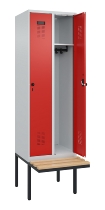 C+P Spind Evolo PLUS 0490407-10 mit Sitzbank 1 Abt.300mm Zylinder (HxBxT) 2120x300x815mm 9016/9016