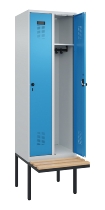 C+P Spind Evolo PLUS 0490407-10 mit Sitzbank 1 Abt.300mm Zylinder (HxBxT) 2120x300x815mm 9016/9016