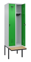 C+P Spind Evolo PLUS 0490407-10 mit Sitzbank 1 Abt.300mm Zylinder (HxBxT) 2120x300x815mm 9016/9016
