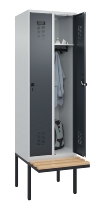C+P Spind Evolo PLUS 0490407-10 mit Sitzbank 1 Abt.300mm Zylinder (HxBxT) 2120x300x815mm 9016/9016