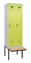 C+P Spind Evolo PLUS 0490407-10 mit Sitzbank 1 Abt.300mm Zylinder (HxBxT) 2120x300x815mm 9016/9016