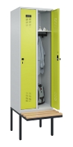 C+P Spind Evolo PLUS 0490407-10 mit Sitzbank 1 Abt.300mm Zylinder (HxBxT) 2120x300x815mm 9016/9016