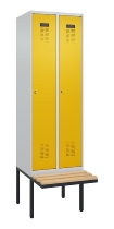 C+P Spind Evolo PLUS 0490407-10 mit Sitzbank 1 Abt.300mm Zylinder (HxBxT) 2120x300x815mm 9016/9016
