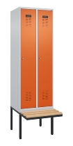 C+P Spind Evolo PLUS 0490407-10 mit Sitzbank 1 Abt.300mm Zylinder (HxBxT) 2120x300x815mm 9016/9016
