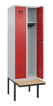 C+P Spind Evolo PLUS 0490407-10 mit Sitzbank 1 Abt.300mm Zylinder (HxBxT) 2120x300x815mm 9016/9016