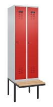 C+P Spind Evolo PLUS 0490407-10 mit Sitzbank 1 Abt.300mm Zylinder (HxBxT) 2120x300x815mm 9016/9016