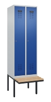 C+P Spind Evolo PLUS 0490407-10 mit Sitzbank 1 Abt.300mm Zylinder (HxBxT) 2120x300x815mm 9016/9016