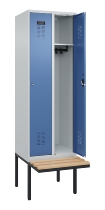 C+P Spind Evolo PLUS 0490407-10 mit Sitzbank 1 Abt.300mm Zylinder (HxBxT) 2120x300x815mm 9016/9016