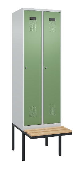 C+P Spind Evolo PLUS 0490407-10 mit Sitzbank 1 Abt.300mm Zylinder (HxBxT) 2120x300x815mm 9016/9016