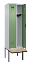 C+P Spind Evolo PLUS 0490407-10 mit Sitzbank 1 Abt.300mm Zylinder (HxBxT) 2120x300x815mm 9016/9016