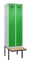 C+P Spind Evolo PLUS 0490407-10 mit Sitzbank 1 Abt.300mm Zylinder (HxBxT) 2120x300x815mm 9016/9016