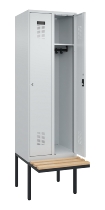 C+P Spind Evolo PLUS 0490407-10 mit Sitzbank 1 Abt.300mm Zylinder (HxBxT) 2120x300x815mm 9016/9016