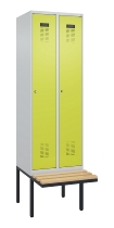 C+P Spind Evolo PLUS 0490407-10 mit Sitzbank 1 Abt.300mm Zylinder (HxBxT) 2120x300x815mm 9016/9016
