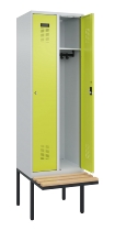 C+P Spind Evolo PLUS 0490407-10 mit Sitzbank 1 Abt.300mm Zylinder (HxBxT) 2120x300x815mm 9016/9016