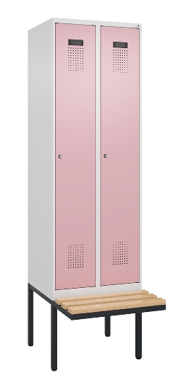 C+P Spind Evolo PLUS 0490407-10 mit Sitzbank 1 Abt.300mm Zylinder (HxBxT) 2120x300x815mm 9016/9016