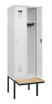 C+P Spind Evolo PLUS 0490407-10 mit Sitzbank 1 Abt.300mm Zylinder (HxBxT) 2120x300x815mm 9016/9016