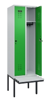 C+P Spind Evolo PLUS 0490407-10 mit Sitzbank 1 Abt.300mm Drehriegel (HxBxT) 2120x300x815mm 7016/7016