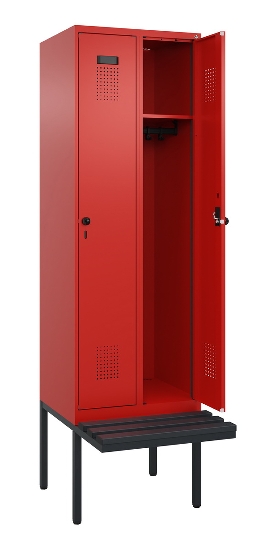 CP Spinde Evolo PLUS schw.Bank Kunststoff 0490407-10/12/20/22/30/32/40 1850x500mm Vollton