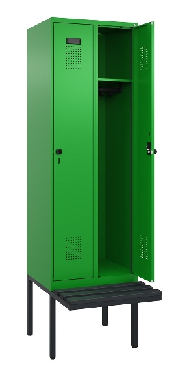 CP Spinde Evolo PLUS schw.Bank Kunststoff 0490407-10/12/20/22/30/32/40 1850x500mm Vollton
