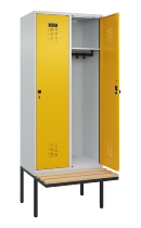 C+P Spind Evolo PLUS 0490407-10 mit Sitzbank 1 Abt.300mm Zylinder (HxBxT) 2120x300x815mm 9016/9016