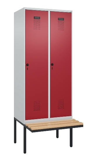 C+P Spind Evolo PLUS 0490407-10 mit Sitzbank 1 Abt.300mm Zylinder (HxBxT) 2120x300x815mm 9016/9016