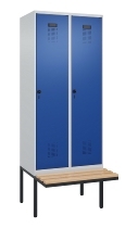 C+P Spind Evolo PLUS 0490407-10 mit Sitzbank 1 Abt.300mm Zylinder (HxBxT) 2120x300x815mm 9016/9016