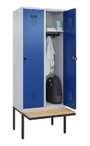C+P Spind Evolo PLUS 0490407-10 mit Sitzbank 1 Abt.300mm Zylinder (HxBxT) 2120x300x815mm 9016/9016