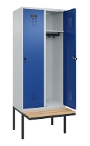 C+P Spind Evolo PLUS 0490407-10 mit Sitzbank 1 Abt.300mm Zylinder (HxBxT) 2120x300x815mm 9016/9016