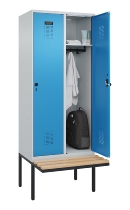 C+P Spind Evolo PLUS 0490407-10 mit Sitzbank 1 Abt.300mm Zylinder (HxBxT) 2120x300x815mm 9016/9016