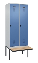 C+P Spind Evolo PLUS 0490407-10 mit Sitzbank 1 Abt.300mm Zylinder (HxBxT) 2120x300x815mm 9016/9016