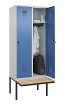 C+P Spind Evolo PLUS 0490407-10 mit Sitzbank 1 Abt.300mm Zylinder (HxBxT) 2120x300x815mm 9016/9016
