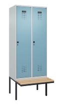 C+P Spind Evolo PLUS 0490407-10 mit Sitzbank 1 Abt.300mm Zylinder (HxBxT) 2120x300x815mm 9016/9016