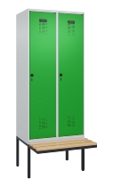C+P Spind Evolo PLUS 0490407-10 mit Sitzbank 1 Abt.300mm Zylinder (HxBxT) 2120x300x815mm 9016/9016