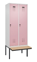 C+P Spind Evolo PLUS 0490407-10 mit Sitzbank 1 Abt.300mm Zylinder (HxBxT) 2120x300x815mm 9016/9016