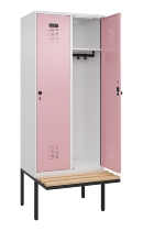 C+P Spind Evolo PLUS 0490407-10 mit Sitzbank 1 Abt.300mm Zylinder (HxBxT) 2120x300x815mm 9016/9016