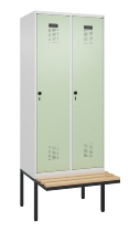 C+P Spind Evolo PLUS 0490407-10 mit Sitzbank 1 Abt.300mm Zylinder (HxBxT) 2120x300x815mm 9016/9016