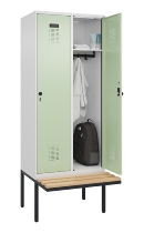 C+P Spind Evolo PLUS 0490407-10 mit Sitzbank 1 Abt.300mm Zylinder (HxBxT) 2120x300x815mm 9016/9016