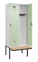 C+P Spind Evolo PLUS 0490407-10 mit Sitzbank 1 Abt.300mm Zylinder (HxBxT) 2120x300x815mm 9016/9016