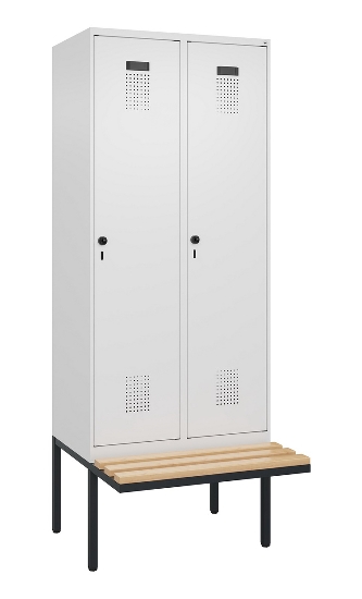 C+P Spind Evolo PLUS 0490407-10 mit Sitzbank 1 Abt.300mm Zylinder (HxBxT) 2120x300x815mm 9016/9016