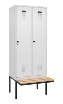 C+P Spind Evolo PLUS 0490407-10 mit Sitzbank 1 Abt.300mm Zylinder (HxBxT) 2120x300x815mm 9016/9016