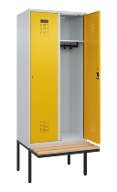 C+P Spind Evolo PLUS 0490407-10 mit Sitzbank 1 Abt.300mm Zylinder (HxBxT) 2120x300x815mm 9016/9016