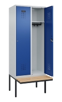 C+P Spind Evolo PLUS 0490407-10 mit Sitzbank 1 Abt.300mm Zylinder (HxBxT) 2120x300x815mm 9016/9016